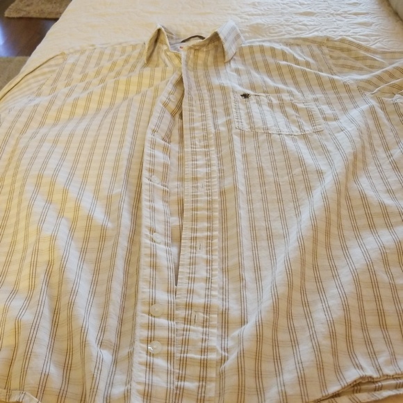 Brown and white Mossimo button up dress shirt. - Picture 4 of 4